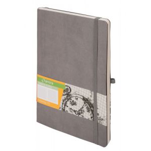Notes Antra Impresja A5/96/80g kratka, Szary